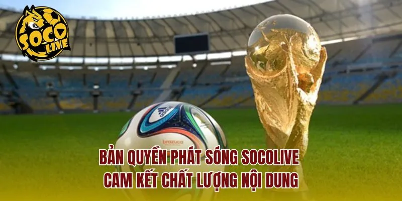Bản Quyền Phát Sóng Socolive – Cam Kết Chất Lượng Nội Dung