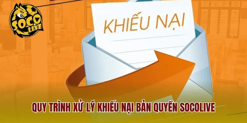 Quy trình xử lý khiếu nại bản quyền Socolive